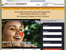 Tablet Screenshot of cityvision.edu
